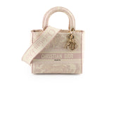Christian Dior Medium D-Lite Toile De Juoy Pink